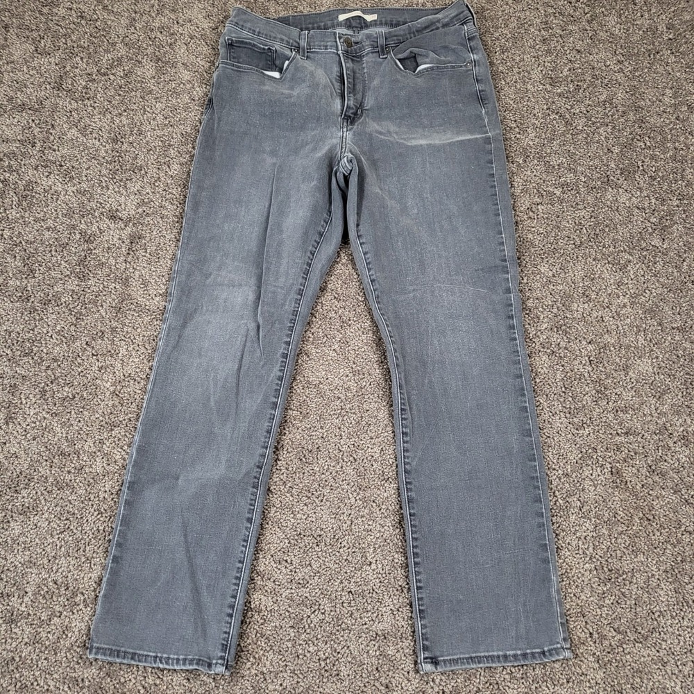Levi's Classic Straight Jeans Women 10M W30 L30 Grey Denim Stretch